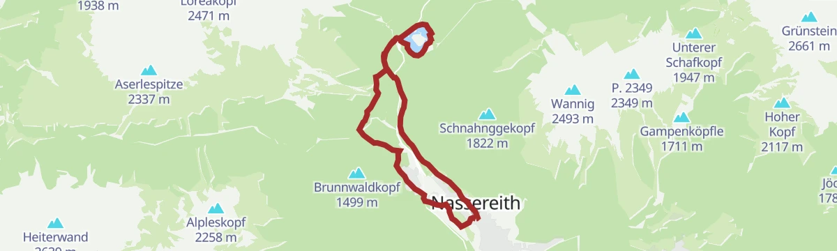 Route map: Rundwanderweg Fernsteinsee